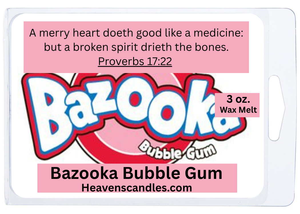 Bazooka bubble gum 3 oz. Wax Melt