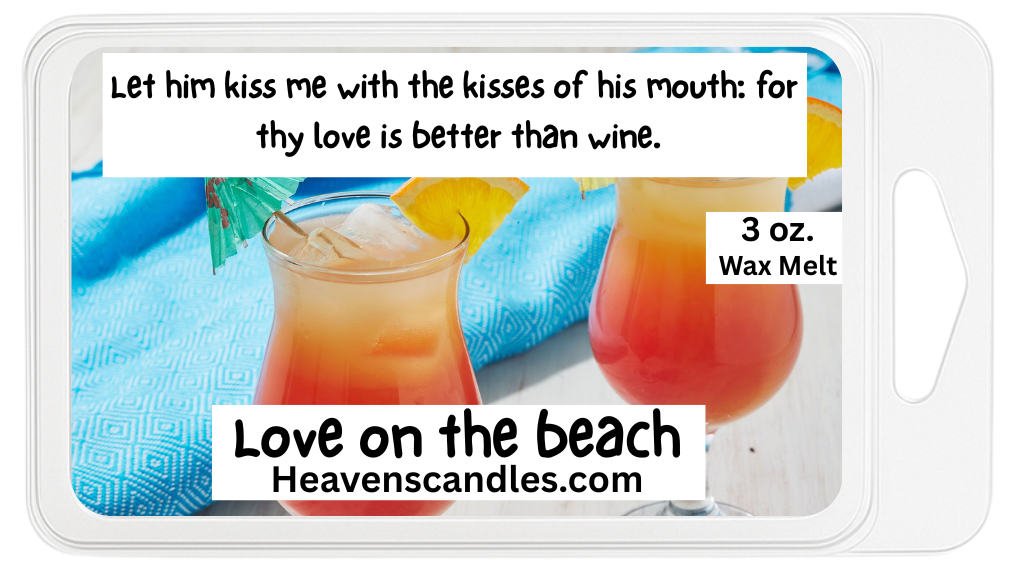 Love on the beach 3 oz. Wax Melt