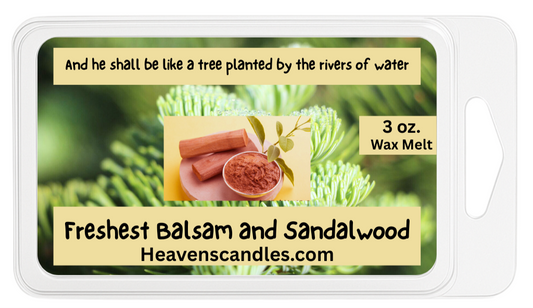 Freshest Balsam and Sandalwood 3 oz. Wax Melt