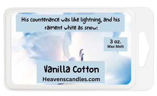 Vanilla Cotton 3 oz. Wax Melt