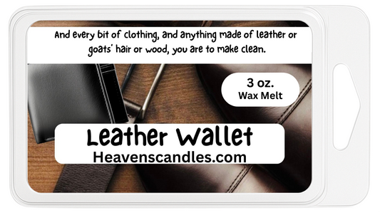Leather Wallet 3 oz. Wax Melt