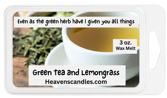 Green Tea and Lemongrass 3 oz. Wax Melt